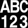 3" Gothic Letter-White D 10 Pack - Hardline view 1