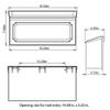 Gibraltar Mailboxes Windsor Small Capacity Rust-Proof Plastic White, Wall-Mount Mailbox, WMH00W04 view 3