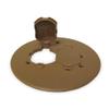 Cantex 5133678U PVC Duplex Floor Box Cover for Duplex Receptacle Brown view 1
