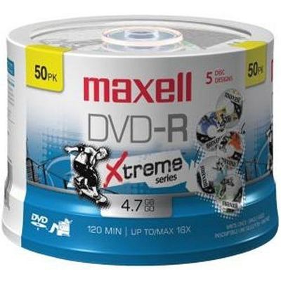 Maxell DVD-R 4.7GB Xtrem Sports 16X 50 Spindle