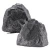 Theater Solutions 2R8G Outdoor Granite 8" Rock 2 Speaker Set for Deck Pool Spa Yard Garden view 1