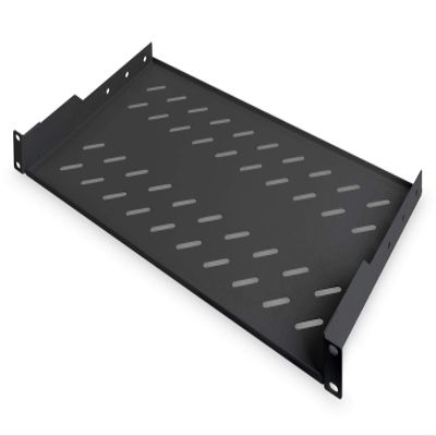 DIGITUS 1U Shelf for Permanent Attachment to cupboards of 19 inches