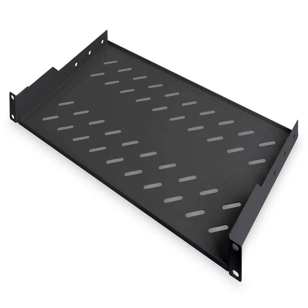 DIGITUS 1U Shelf for Permanent Attachment to cupboards of 19 inches