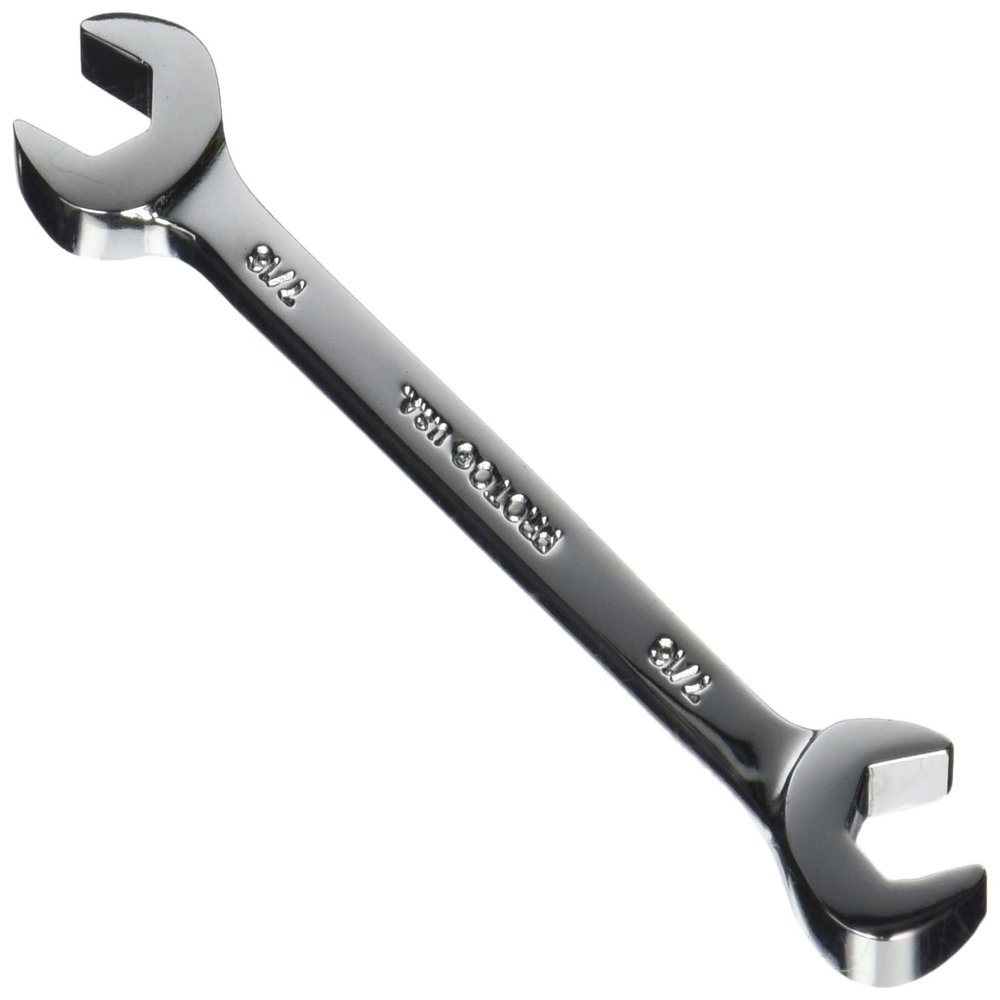 Full Polish Angle Open-End Wrench 7/16"