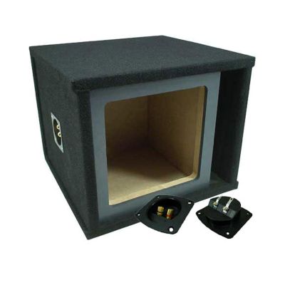 American Sound Connection SOLOSQ1X15V Car Audio Single 15" Vented Square Paintable Sub Box fits L7 Subwooofer