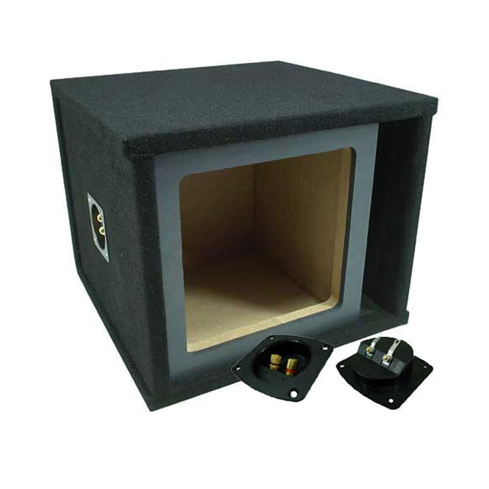 American Sound Connection SOLOSQ1X15V Car Audio Single 15" Vented Square Paintable Sub Box fits L7 Subwooofer