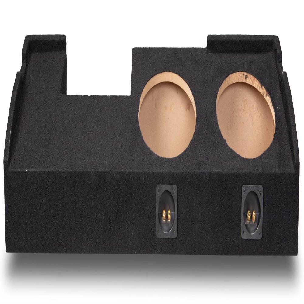 American Sound Connection FORD4DR2X10 Subwoofer Enclosure Compatible with Ford F-150 Crew Cab 01-03 Custom Dual 10" Sub Box
