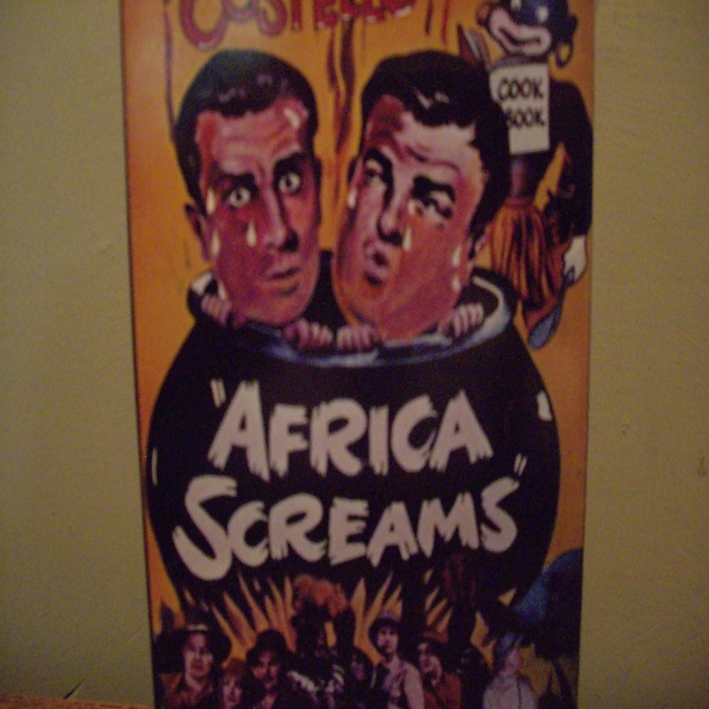 Africa Screams VHS Tape/Abbott & Costello