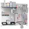 Wall Control 30-WGL-200GVB Galvanized Steel Pegboard Tool Organizer, Galv/Black view 2