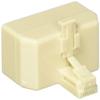 Audiovox TP6258N Modular Triplex 3 Line Jack Plug, Ivory view 2