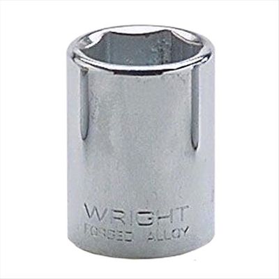 Wright Tool 30-19MM 3/8" Drive 6 Point Standard Metric Socket, 19mm