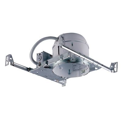 Jesco Lighting RS6000S 6" Non-IC Shallow Housing for New Construction, Silver Finish