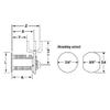 Cam Lock, Pin Tumbler, Olympus Lock DCN3-KD-26D Keyed Different view 3