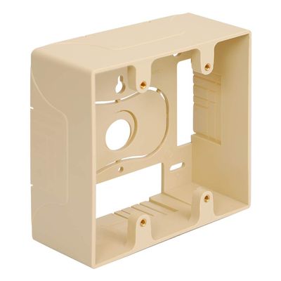 ICC 2-Gang Surface Mount Back Box, Raceway Compatible, Ivory, 1-Pack