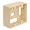 ICC 2-Gang Surface Mount Back Box, Raceway Compatible, Ivory, 1-Pack view 1