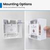 ICC 2-Gang Surface Mount Back Box, Raceway Compatible, Ivory, 1-Pack view 4