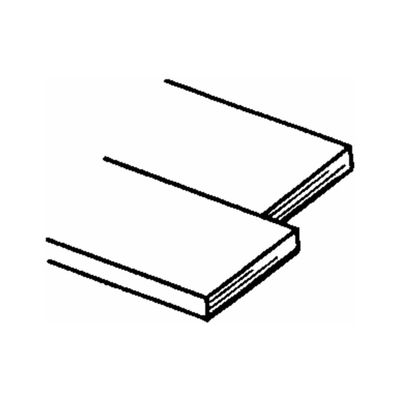 K&S Strips 0.016 X 1/4" X 12" Brass Carded