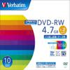 Mitsubishi Chemical Media Verbatim  DVD-RW (CPRM) 4.7 GB Repeated Record For 1  2 X Speed 5 mm Case of 10 dhw47ndp10 V1 view 2