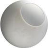 16 Inch White Acrylic Lamp Post Globe with 5.25 Inch Neckless Opening view 1