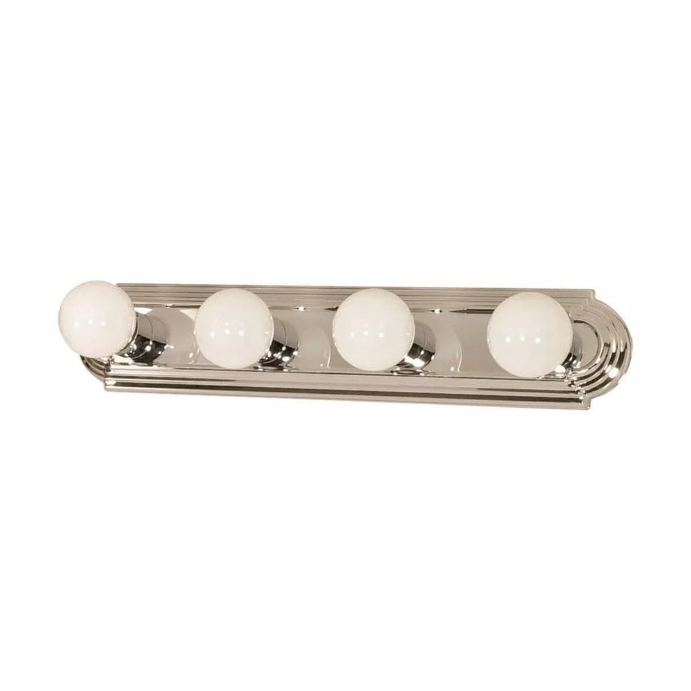 Nuvo 60/297 Four Light Vanity Strip, Polished Chrome, 24-Inch