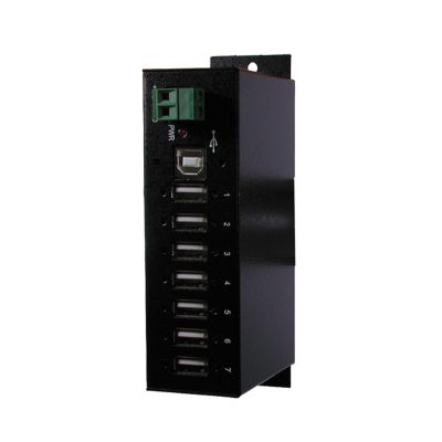 EXSYS Hub USB 2.0 Pour utilisation en industrie,7 Ports avec