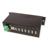 EXSYS Hub USB 2.0 Pour utilisation en industrie,7 Ports avec view 2