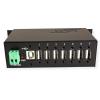 EXSYS Hub USB 2.0 Pour utilisation en industrie,7 Ports avec view 4