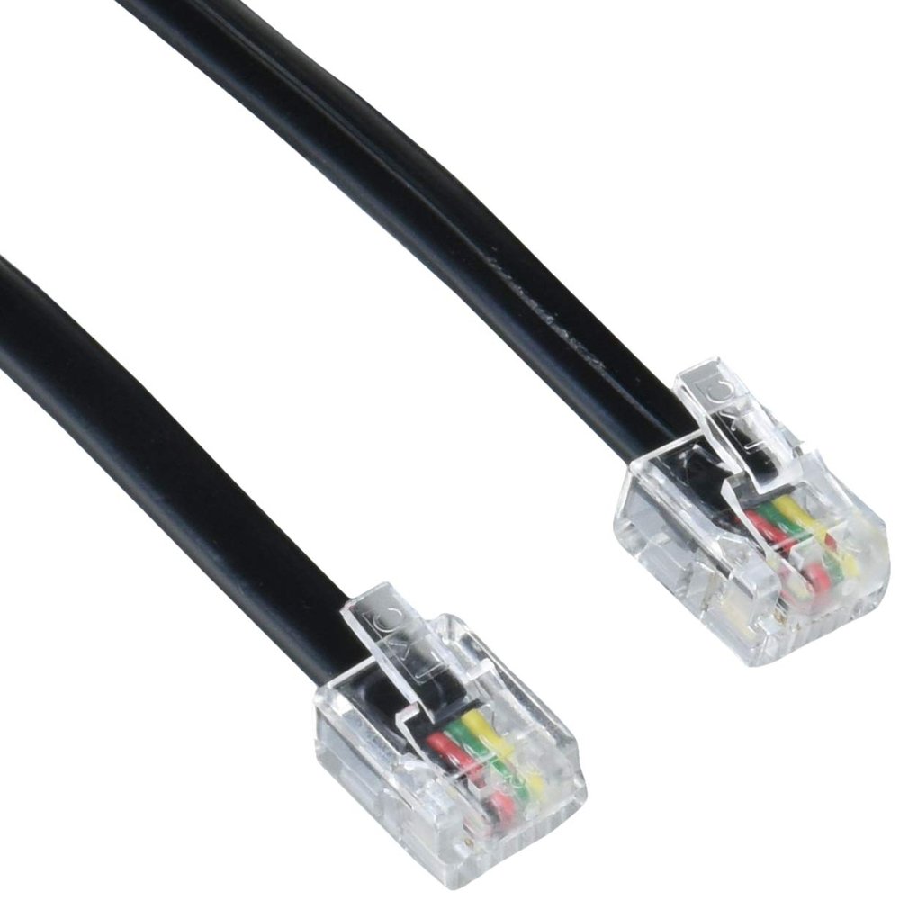 Eight one 8ONE ETL-1150B Telephone Cord 15m Black
