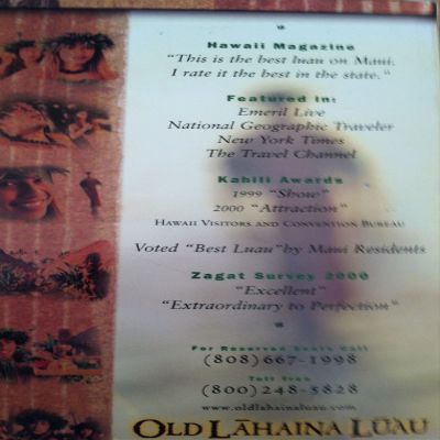 Old Lahaina Luau, Traditional Hula & Feast (Vhs tape)