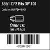 855/1 Z PZ 2 X 25 MM DIY-BOX POZIDRIV-BITS (100 pcs) view 2