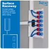 ICC 6-Port Surface Mount Box for Slim/Wide Keystone Jacks, White, 1-Pack view 4