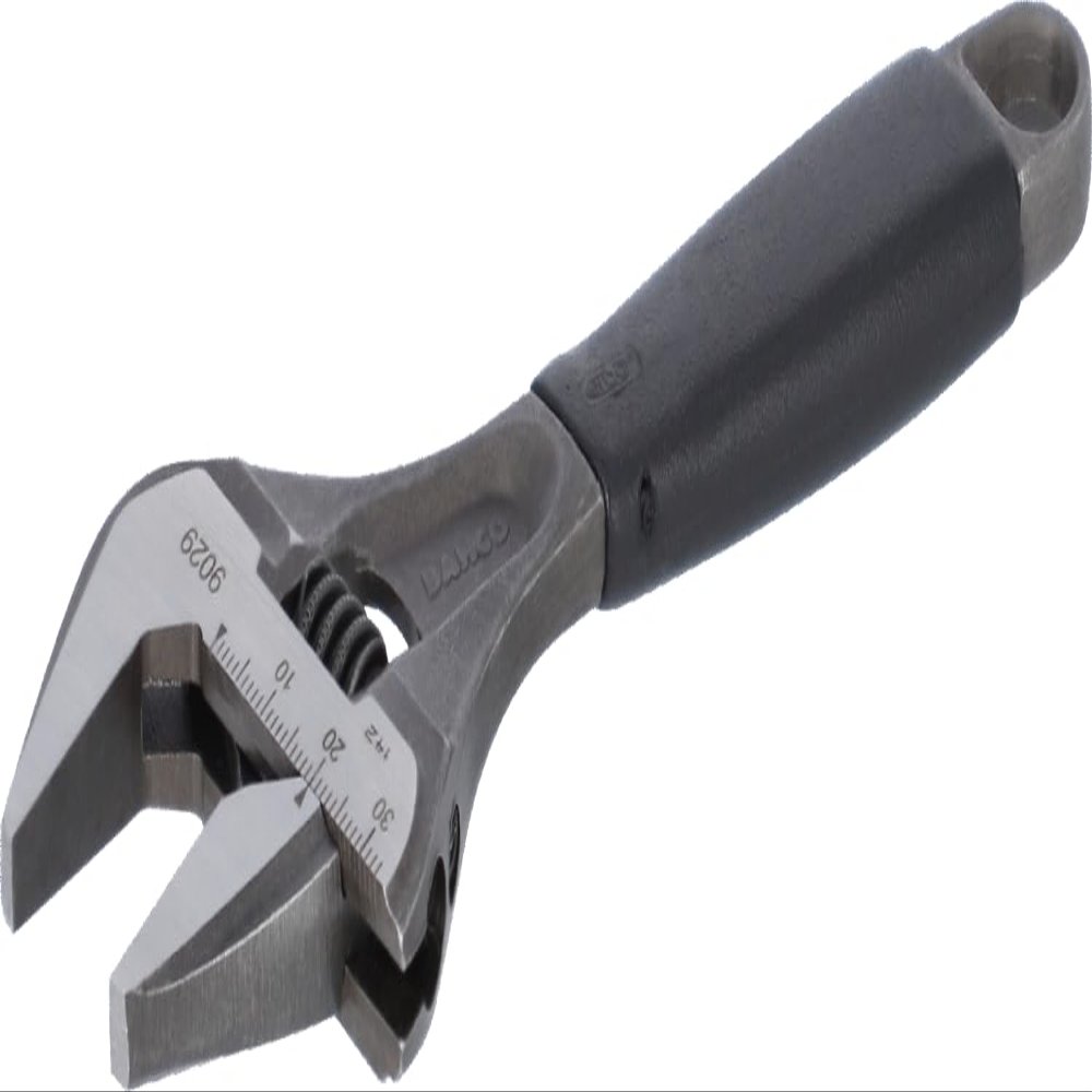 BAHCO Black Finish Adjustable Wrench, Big Opening 9029