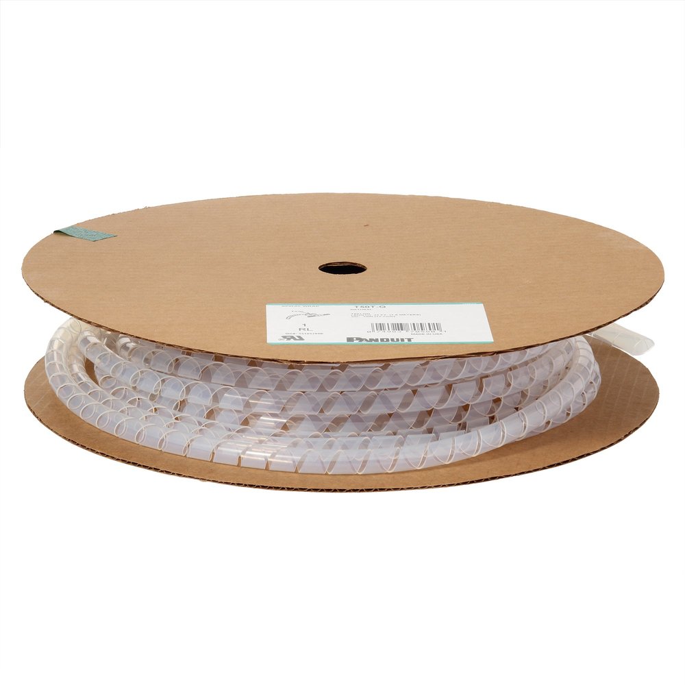 Panduit T62T-Q Spiral Wrap, TFE, 0.62" x 25', Natural