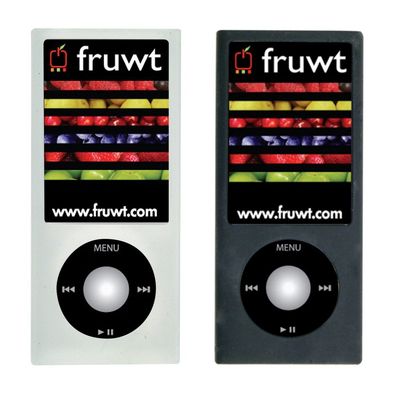 fruwt PEEL Silicone Skin for iPod nano 5G (Black, Clear)
