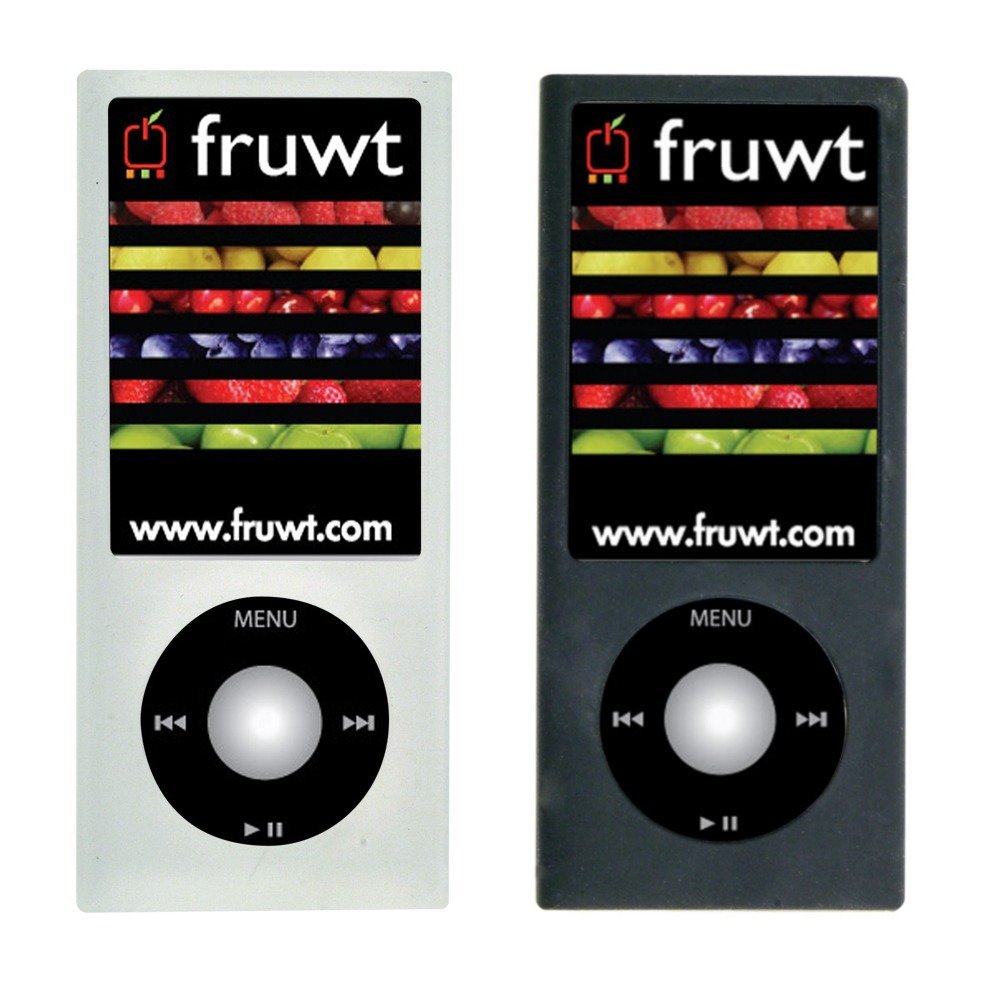 fruwt PEEL Silicone Skin for iPod nano 5G (Black, Clear)