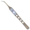 ALLEX Japanese Titanium Tweezers Precision Fine Point (Curved Titanium Coating), Made in JAPAN, Pointy Craft Tweezers for Crafting, Hobby, Jewelry Detail Work, Japanese Stainless Steel, Gold view 1