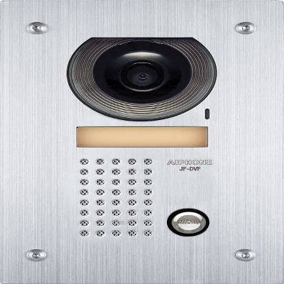 Aiphone JF-DVF Flush-Mount Audio/Video Door Station for JF Series Intercom System, Stainless Steel Faceplate