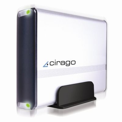 Cirago 640 GB USB 2.0 Portable External Hard Drive CST4640 (Silver)