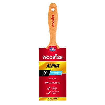 Wooster 4233-3 Alpha Paintbrush, 3-Inch, 3 Inch, No Color