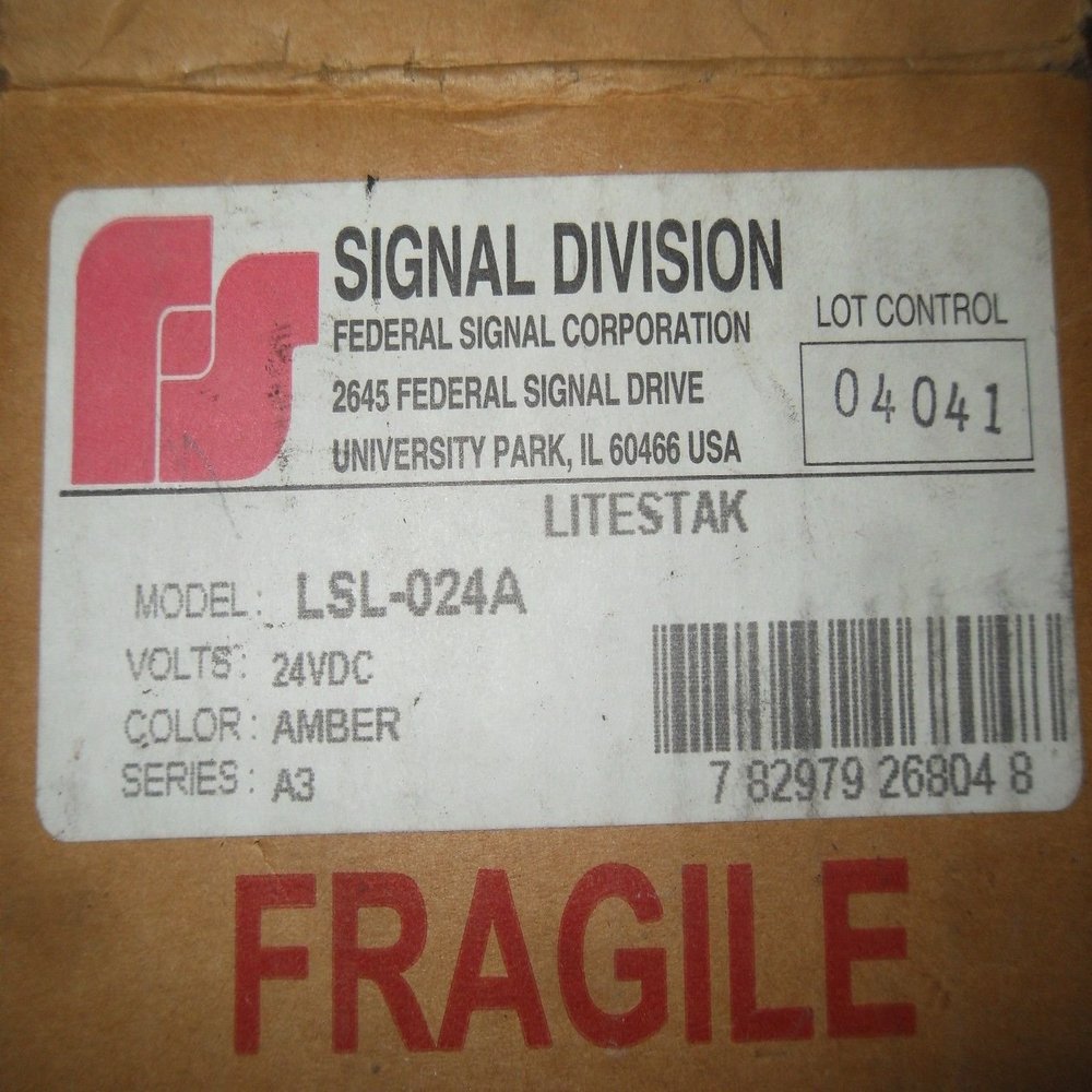 Federal Signal Litestak Light Module, 24VDC, Amber