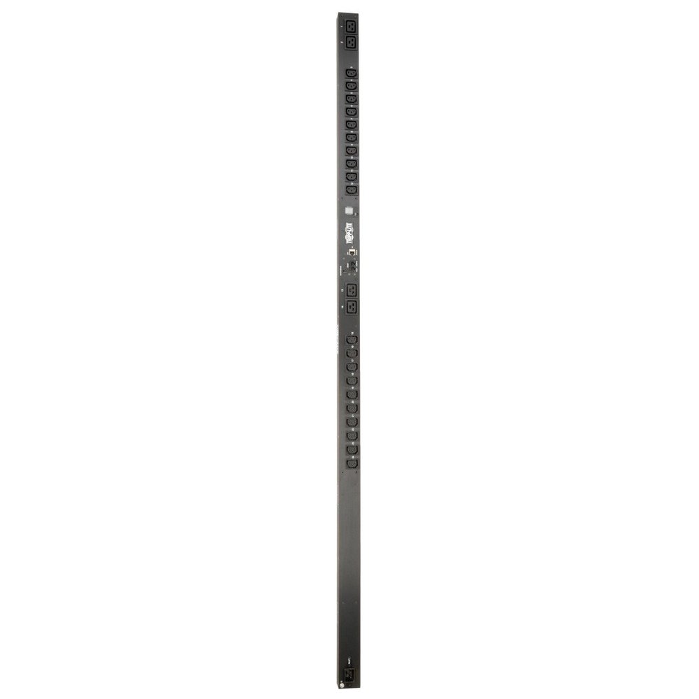 Tripp Lite Monitored PDU, 20A, 24 Outlets (20-C13, 4-C19), 200-240V, C20/L6-20P, 0U Vertical Rack-Mount Power, TAA (PDUMNV20HV)