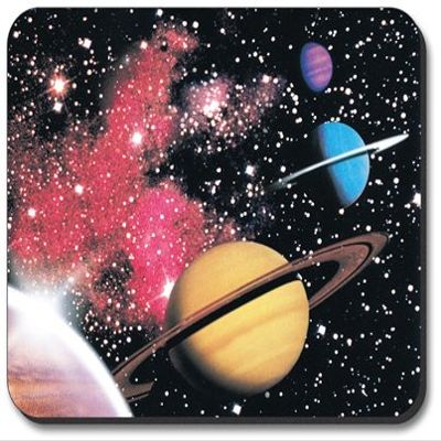Art Plates Planets Brand Mouse Pad