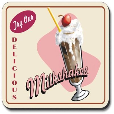 Art Plates Milkshakes Brand Mouse Pad
