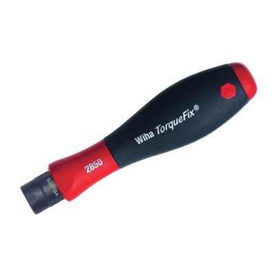 Wiha 28505 TorqueFix Handle With SoftFinish, Torque Pre Set 7.5 in-lbs