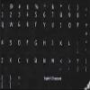 English US Keyboard Stickers with Non Transparent Black Background for Computer LAPTOPS Desktop view 2
