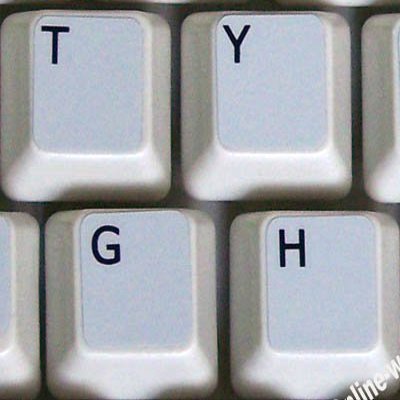 English US Non Transparent Grey BACKGROUBD Keyboard Stickers for LAPTOPS Desktop Computers Keyboards