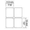 English US Large Lettering (Upper CASE) Keyboard Label Yellow BACKGROUBD Non Transparent for Computer LAPTOPS Desktop view 3