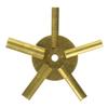 SE Brass Clock Winding Key 5-in-1 Odd Sizes- Durable Universal Clock Key for Efficient Winding - JT6335 view 1