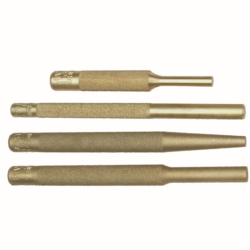 Mayhew Pro 62277 Brass Punch Kit, 4-Piece