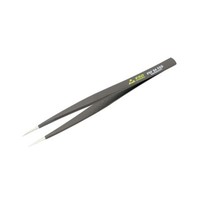 Wiha 44523 Long Rounded to 1.0mm Wide No Serration Professional ESD Precision Tech Tweezers